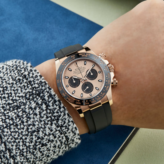 Rose Gold Bracelet Daytona White