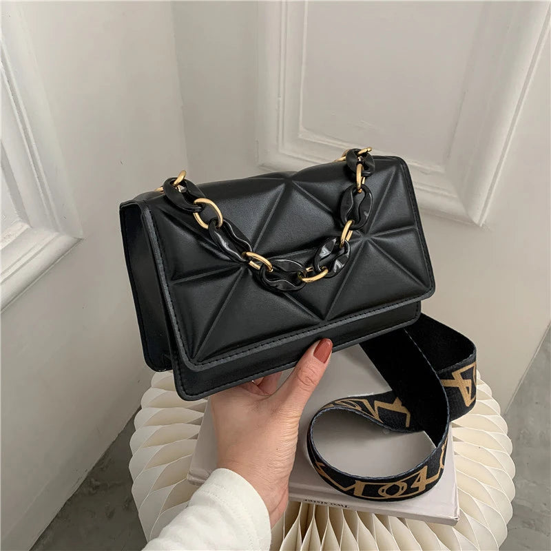 Crossbody Bag For Women Fashion Handbags Luxury Designer Female Shoulder Bags Brand Messenger Bag Purses black